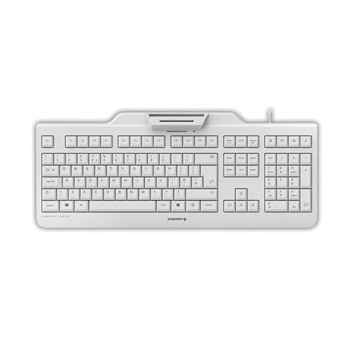CHERRY KC 1000 SC WHITE-GREY/KEYBOARD USB UK