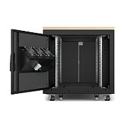 APC NetShelter Soundproof, 12U, Server Rack Enclosure, Maple