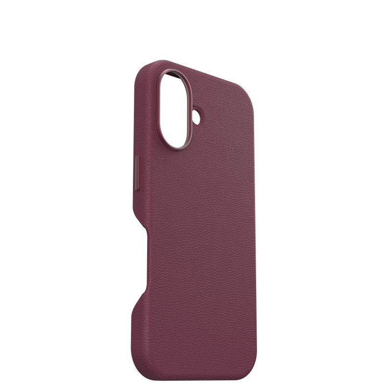 OB SYM CACTUS LEATHER APPLE/IPHONE 16 MAROON BELLS - RED