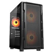 COUGAR | Uniface Mini Black| PC Case | Mini Tower / Mesh Front Panel / 1 x  120mm Fan / TG Left Panel