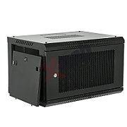 Cabinet metalic de perete 19”, tip rack wallmount, 4U 600x450 mm, Xcab Negru