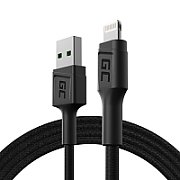 Green Cell KABGC21 lightning cable 1.2 m Black