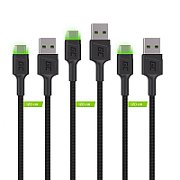 Green Cell KABGCSET03 USB cable 2 m USB A USB C Black