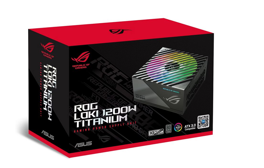 Sursa ASUS ROG LOKI 1200W 80+ Titanium, Active PFC, ATX 3.0, Protectii OPP/OVP/UVP/SCP/OCP/OTP, ROHS, ARGB, SFX-L