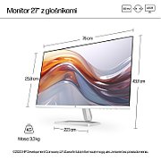 Monitor 27 inch HP Series 5 527sa 1920 x 1080 pixeli, 100 Hz