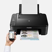 Imprimanta multifunctionala inkjet color Canon TS3350BK, A4, USB 2.0, Wi-Fi, 7.7 ppm negru, 4 ppm color