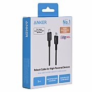 Anker A81D5H11 USB cable 0.9 m USB C Black