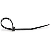 100 PACK 4 CABLE TIES -BLACK/NYLON ZIP TIE WRAPS UL TAA
