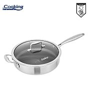 TIGAIE INOX+CAPAC 28x7.5 CM,TITANIUM3 Material: inox in 3 straturi Interior: acoperire ceramica cu model HONEYCOMB, rezistenta la zgarieturi Exterior: inox polisat Baza INDUCTIE