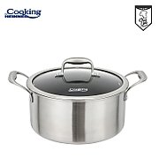 SEMIOALA INOX+CAPAC 28x13CM,7L,TITANIUM3 Material: inox in 3 straturi Interior: acoperire ceramica cu model HONEY tip plasa, rezistenta la zgarieturi Exterior: inox polisat Maner din inox Baza INDUCTIE 