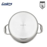 SEMIOALA INOX+CAPAC 28x13CM,7L,TITANIUM3 Material: inox in 3 straturi Interior: acoperire ceramica cu model HONEY tip plasa, rezistenta la zgarieturi Exterior: inox polisat Maner din inox Baza INDUCTIE 