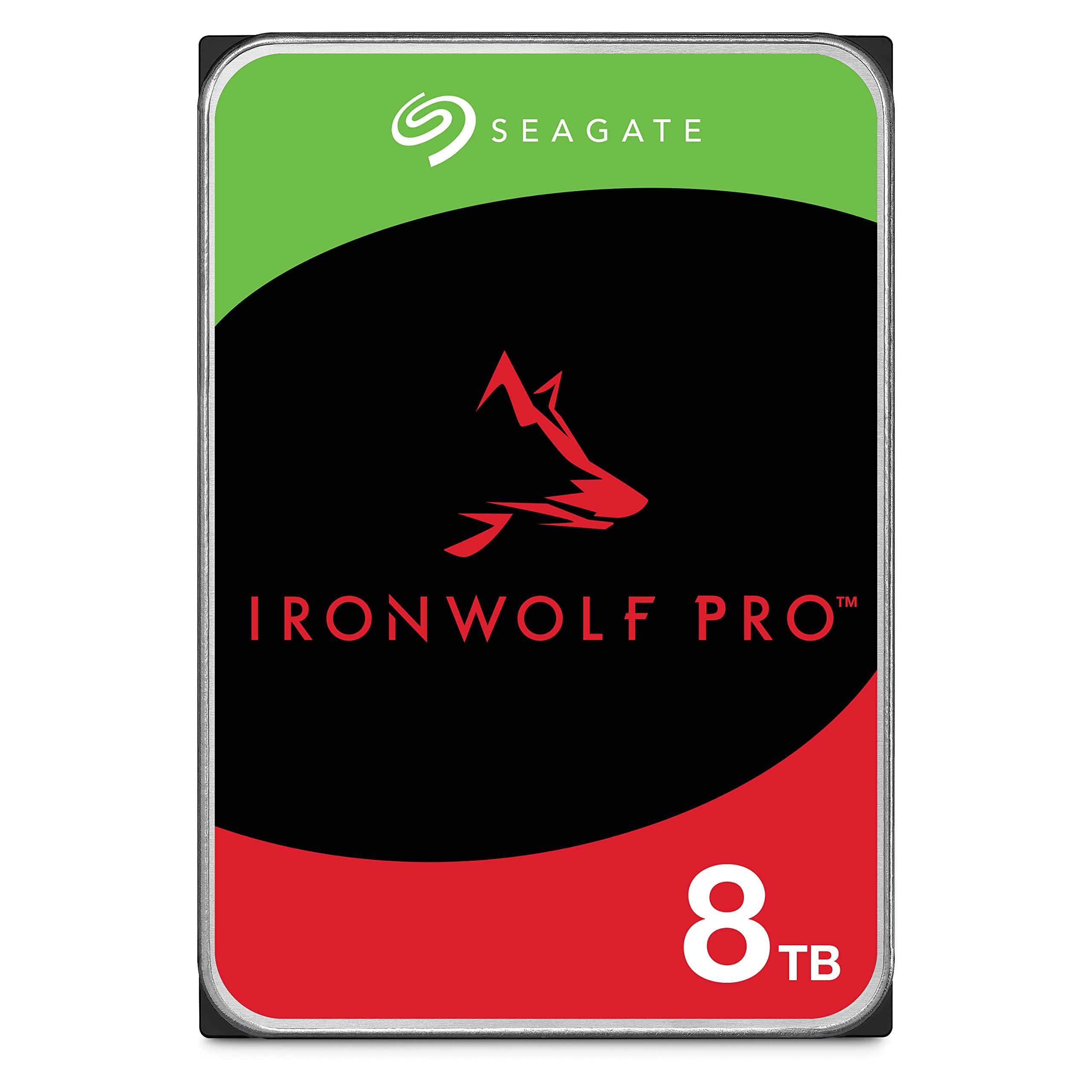 Bundle SEAGATE Ironwolf PRO Enterprise NAS HDD 8TB 7200rpm 6Gb/s SATA 256MB cache 8.9cm 3.5inch 24x7 for NAS RAID Rackmount Systeme