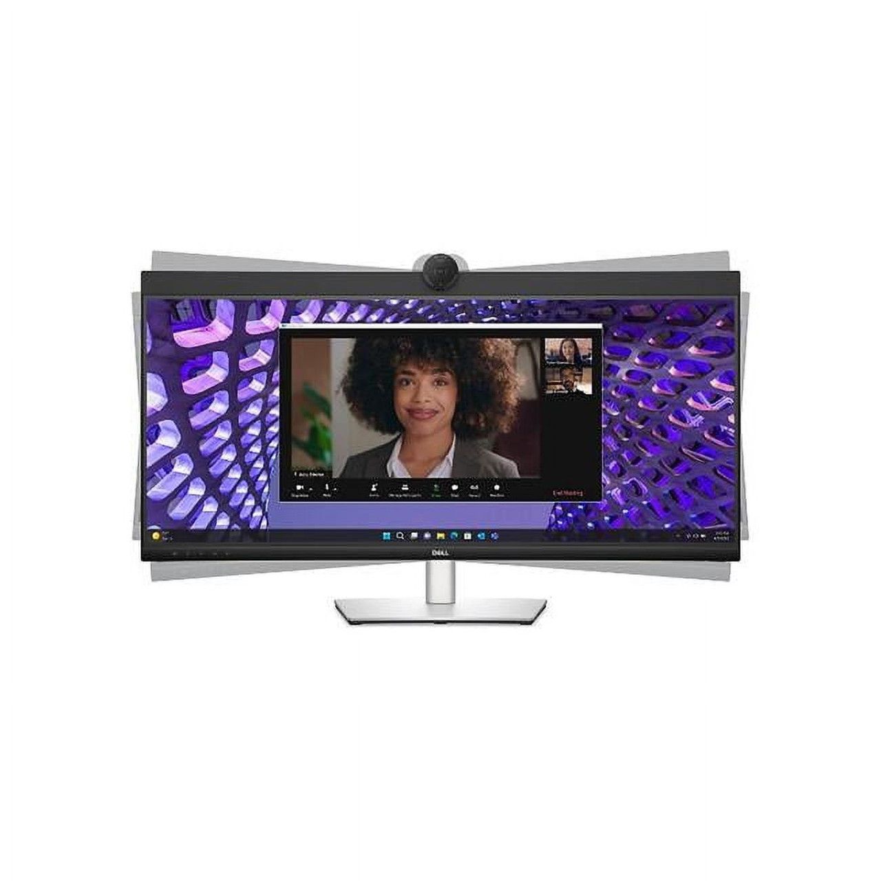 Dell Monitor LED Dell P3424WEB Curved Video Conferencing 34 , 3440x1440 WQHD, IPS Antiglare, 21:9, 1000:1, 300 cd/m2, 8ms/5ms, 178/178, DP, HDMI, 2xUSB-C (DP/PD), USB-B, 2xUSB 3.2, RJ-45, 2x5W Speakers, Cam, Mic, Tilt, Swivel, Height Adjust