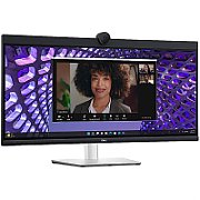 Dell Monitor LED Dell P3424WEB Curved Video Conferencing 34 , 3440x1440 WQHD, IPS Antiglare, 21:9, 1000:1, 300 cd/m2, 8ms/5ms, 178/178, DP, HDMI, 2xUSB-C (DP/PD), USB-B, 2xUSB 3.2, RJ-45, 2x5W Speakers, Cam, Mic, Tilt, Swivel, Height Adjust