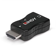 Emulator HDMI Lindy 2.1 EDID, rezolutie maxima 7680x4320@60Hz 4:4:4 10Bit, latime de banda suportata 48Gbps, HDCP 2.3, material ABS, negru