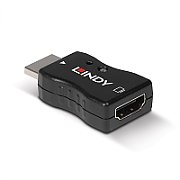 Emulator HDMI Lindy 2.1 EDID, rezolutie maxima 7680x4320@60Hz 4:4:4 10Bit, latime de banda suportata 48Gbps, HDCP 2.3, material ABS, negru