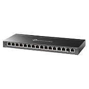 TP-LINK Omada 16-Port Gigabit Easy Smart Switch PORT: 16× Gigabit RJ45 Ports SPEC: Desktop Steel Case FEATURE: MTU/Port/Tag-based VLAN, QoS, IGMP Snooping, Web/Utility Management, Plug and Play