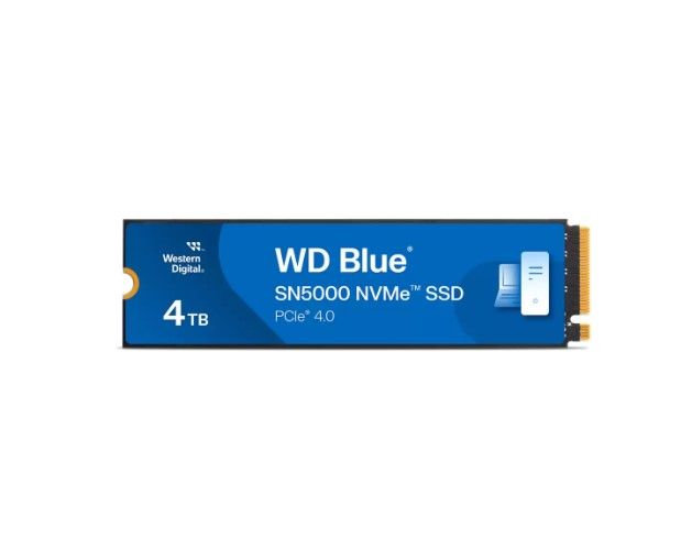 WD SSD WD Blue SN5000 4TB M.2 2280 PCIe Gen4 x4 NVMe QLC, Read/Write: 5500/5000 MBps, IOPS 690K/900K, TBW: 1200