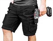 DENIM work shorts  black  size XXXL