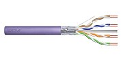 DIGITUS Cat.6 Installation Cable  F/UTP  Dca  AWG 23/1  LSOH  100m  Purple