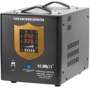 Uninterruptible power supply KEMOT PROsinus-2000/24 converter with pure sine wave and charging function 24V 230V 2000VA/1400W - black color