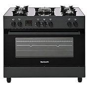Ravanson KWGE-K90 black gas/electric cooker