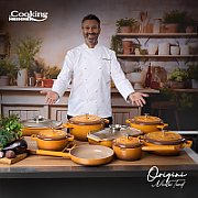 TIGAIE ALUMINIU TURNAT + CAPAC 26x5CM, NICOLAI TAND, COOKING BY HEINNER