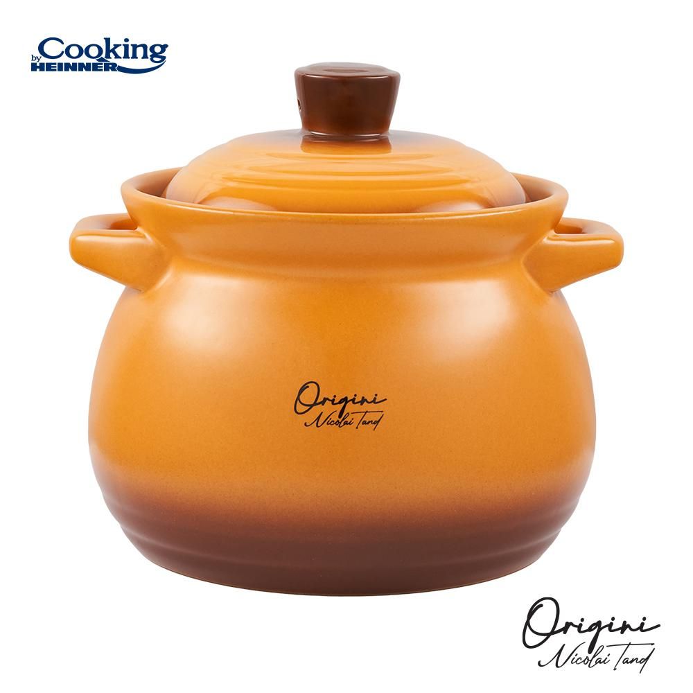 OALA CERAMICA CU CAPAC, 19x19.5 CM, 6 L,  NICOLAI TAND, COOKING BY HEINNER