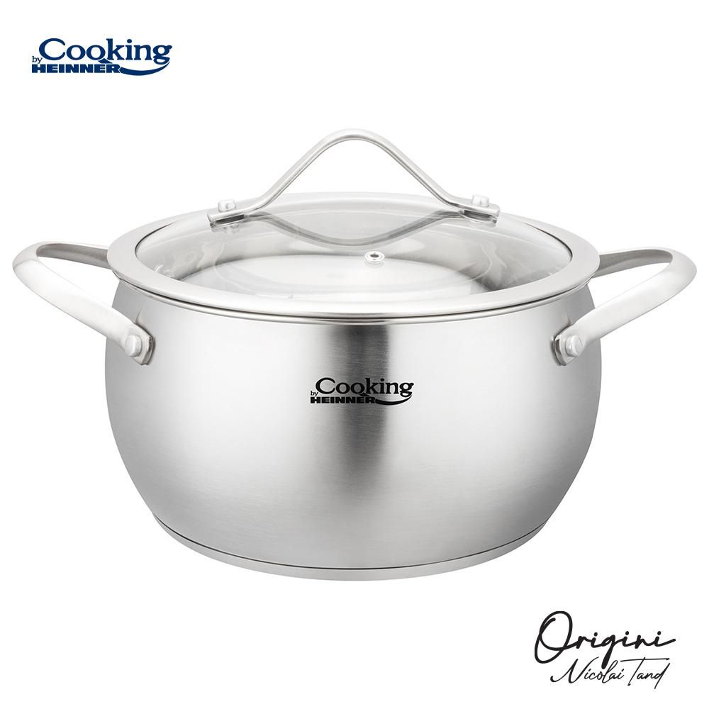 SEMIOALA INOX+CAPAC 18X10 CM, 2.5L, NICOLAI TAND, COOKING BY HEINNER
