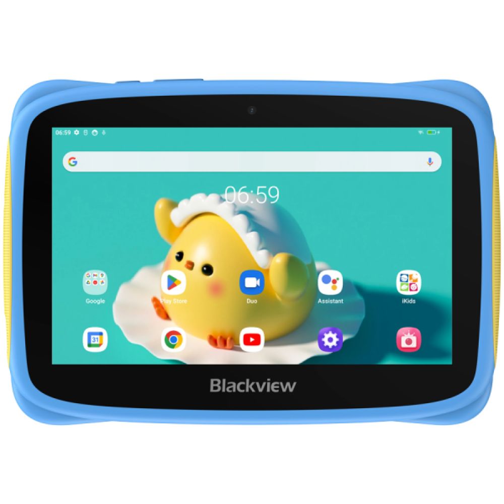 Blackview Tab 3 Kids, Blue, 7-inch HD 1024*600, 7731E Quad-core 1.3GHz, Front 0.3MP Rear 2MP Camera, 2GB/32GB, 3280mAh battery, Doke 3.0 Go (Android 13), WiFi version, 802.11 b/g/n(2.4GHz), Bluetooth