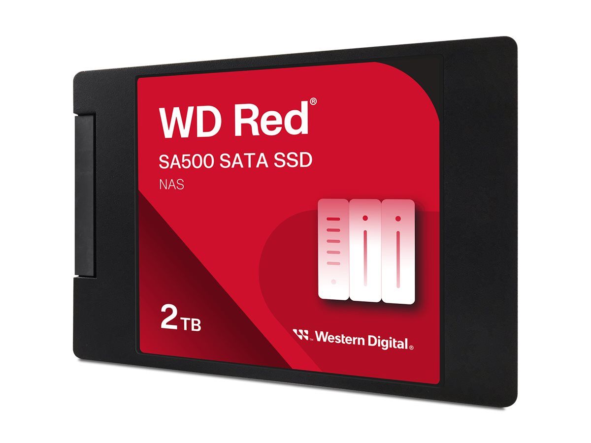 SSD NAS WD Red SA500 2TB SATA, 2.5 , 7mm, Read/Write: 560/520 MBps, IOPS 87K/83K, TBW: 1300