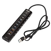 Nitro Concepts UH1  10-Port Hybrid USB Hub  USB 3.2