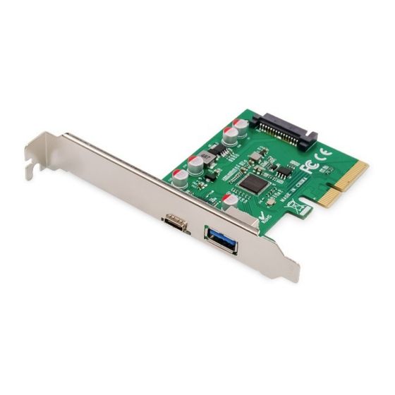 DIGITUS PCI Expr Card 2x USB 3.1 1 Port USB-C + USB A