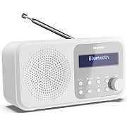 Sharp DR-P420(WH) Tokyo Portable Digital Radio  FM/DAB/DAB+  Bluetooth 5.0  USB or Battery Powered  Snowy White | Sharp | Tokyo Portable Digital Radio | DR-P420(WH) | White | USB port | Bluetooth | FM radio | Headphone out