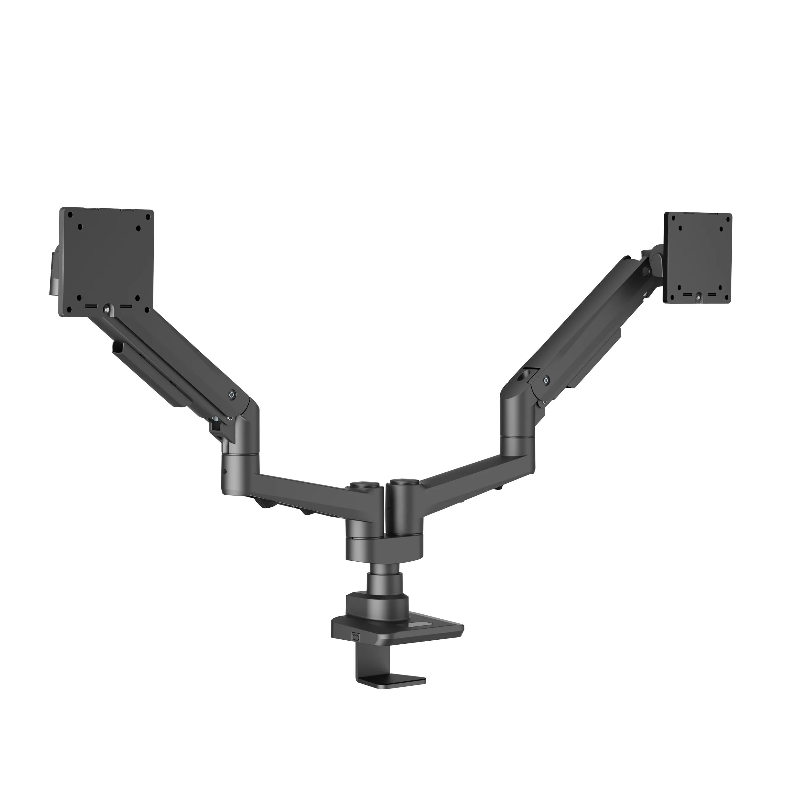 EDBAK Desk Mount | DMV02 Dual Swing Arm | Height adjustment  Tilt | 19-35   | Maximum weight (capacity) 20 kg | Black