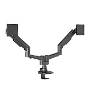 EDBAK Desk Mount | DMV02 Dual Swing Arm | Height adjustment  Tilt | 19-35   | Maximum weight (capacity) 20 kg | Black