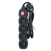 Esperanza ELK212K Power strip 4GN/1 5M Black