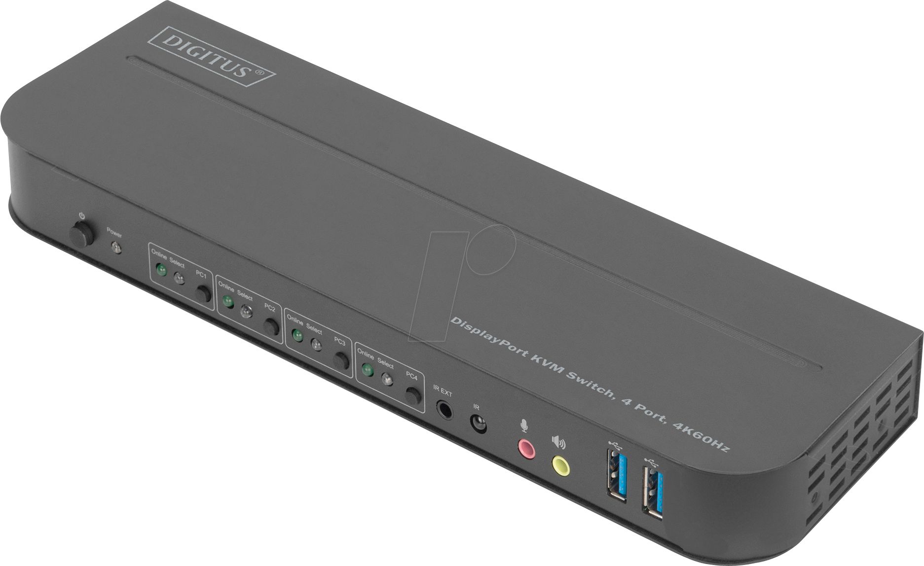DIGITUS KVM Switch 4-Port  4K60Hz  4x