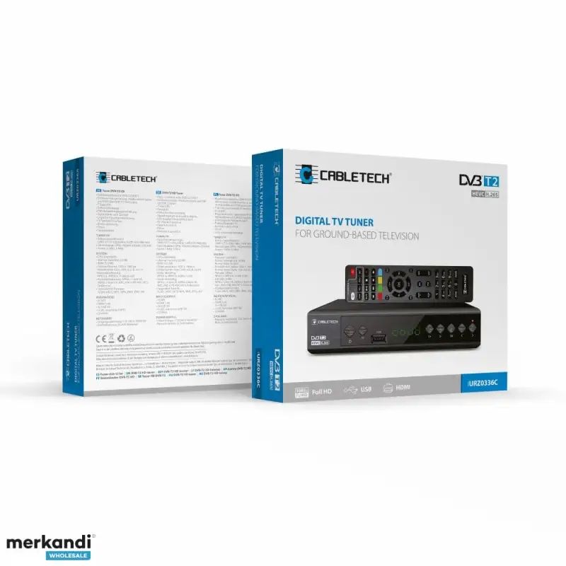 Tuner DVB-T2 H.265 HEVC Cabletech