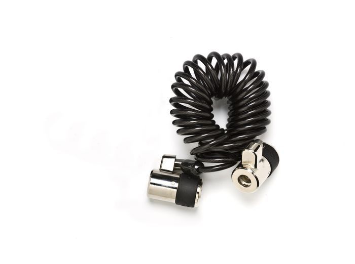 DUAL LOCK CURLY CABLE W/M4/SCREW AS STD BLACK