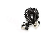 DUAL LOCK CURLY CABLE W/M4/SCREW AS STD BLACK