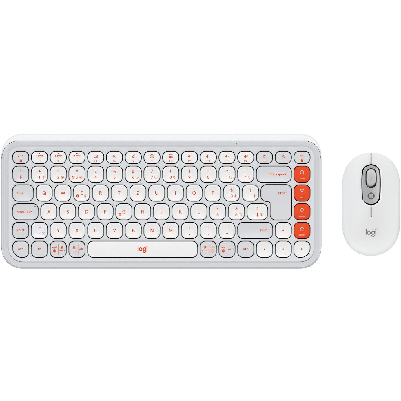 POP ICON COMBO MOUSE AND KB/OFF WHITE - CH - CENTRAL-419