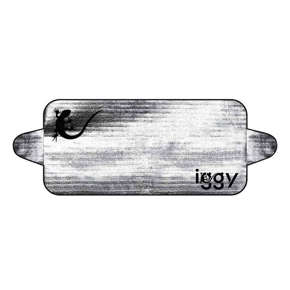 PARASOLAR auto Iggy pentru parbriz, urechi laterale, folie din aluminiu, dimensiune 200 x 70 cm  IGAA-PARAS-200 
