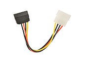 CABLU alimentare Spacer, adaptor Molex la 2 x S-ATA, 15cm,  SPIC-MLX-2SATA-0.15m  (timbru verde 0.08 lei)