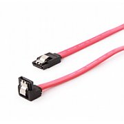 CABLU date Spacer, S-ATA 3 (T) la S-ATA 3 (T), 90grade,  metal clips, 50cm,  SPIC-SATA-SATA90-0.5m  (timbru verde 0.08 lei)