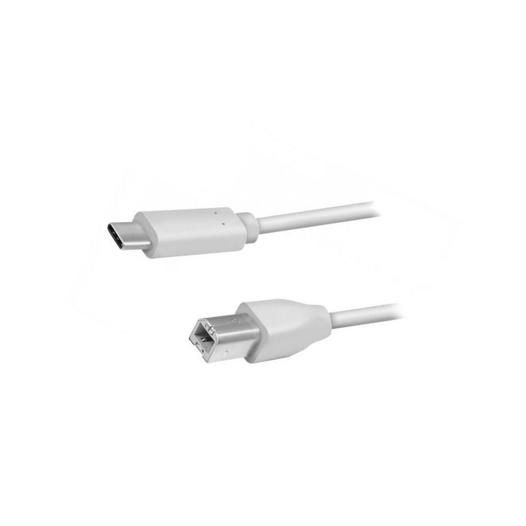 CABLU USB LOGILINK pt. imprimanta, USB 2.0 Type-C (T) la USB 2.0 Type-B (T), 2m, 2 x ecranare, conectori auriti, gri,  CU0161  (timbru verde 0.18 lei)