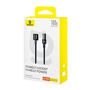 CABLU alimentare si date Baseus Gem, Fast Charging Data Cable pt. smartphone, USB la USB Type-C 100W, 2m, negru  P10373002111-01  (timbru verde 0.08 lei)