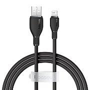 CABLU alimentare si date Baseus Pudding, Fast Charging Data Cable pt. smartphone, USB la Iphone Lightning 2.4A, 1.2m, negru  P10355700111-00  (timbru verde 0.08 lei) - 6932172634148