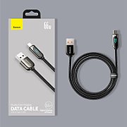 CABLU alimentare si date Baseus, Dynamic Fast Charging Data Cable pt. smartphone, USB (T) la USB Type-C (T), 66W, braided, 2m, negru,  CASX020101  (include TV 0.18lei) - 6932172600587