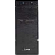 CARCASA SPACER - office, Middle Tower, ATX,  APOLLO , sursa 250W (250W for 500 Desktop PC), USB 3.0 x 2, USB Type C x 1, HD Audio, black,  SPCS-OC-APOLLO-250W  (timbru verde 0.8 lei)